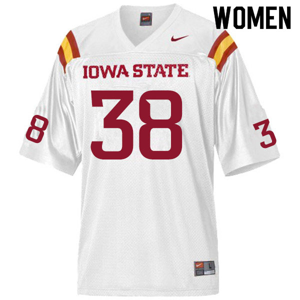 Iowa State Cyclones Women's #38 Ar'Quel Smith Nike NCAA Authentic White College Stitched Football Jersey XE42D03MT